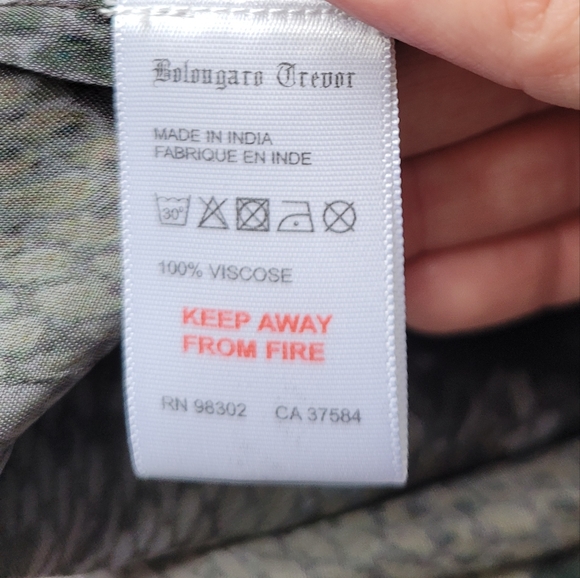 Bolongaro Trevor Draped Snake Sleeveless Top, BNWT, size M - Picture 10 of 10